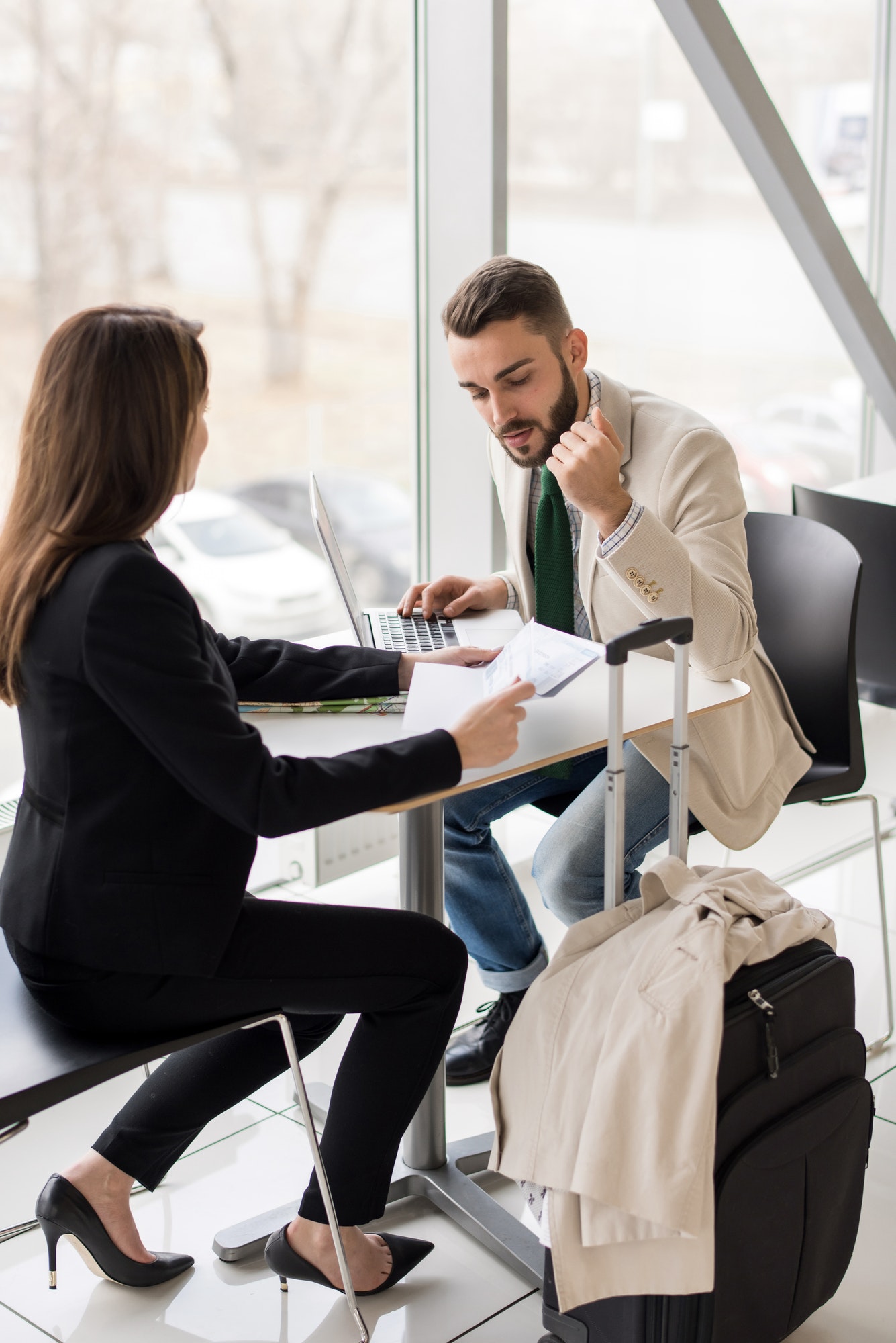 Couple Traveling on Business