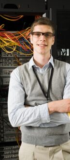 Portrait of a male computer technician