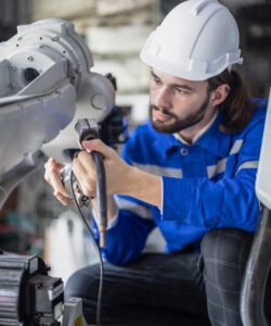 Robotic technicians perform regular maintenance by inspecting, testing, and repairing machinery and engines to ensure they stay in standard condition.Recording and reporting damaged, incomplete items
